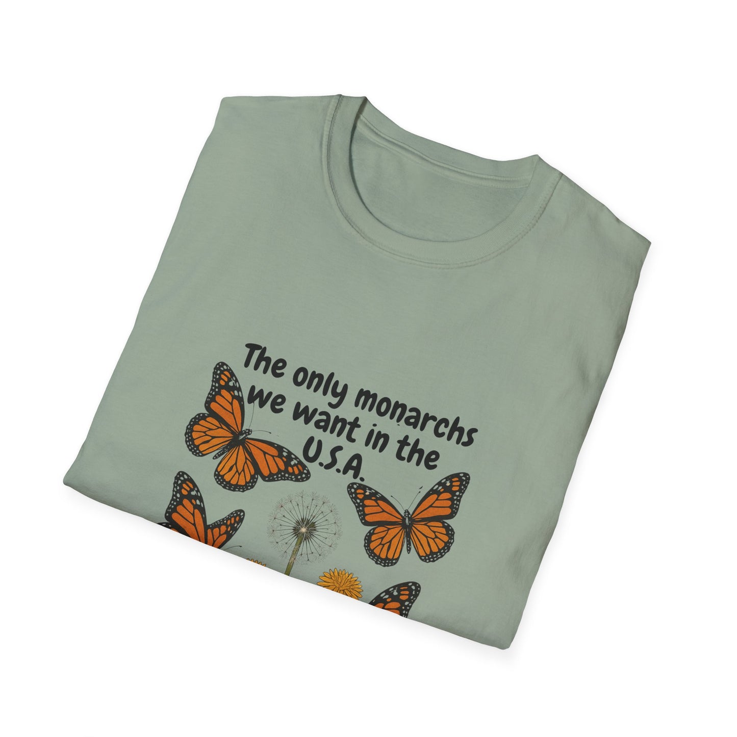 Butterfly Monarchs Protest Tee, Citizens Against Trump Shirt, No Kings Activist Top, Political Resistance Unisex Softstyle T-Shirt,