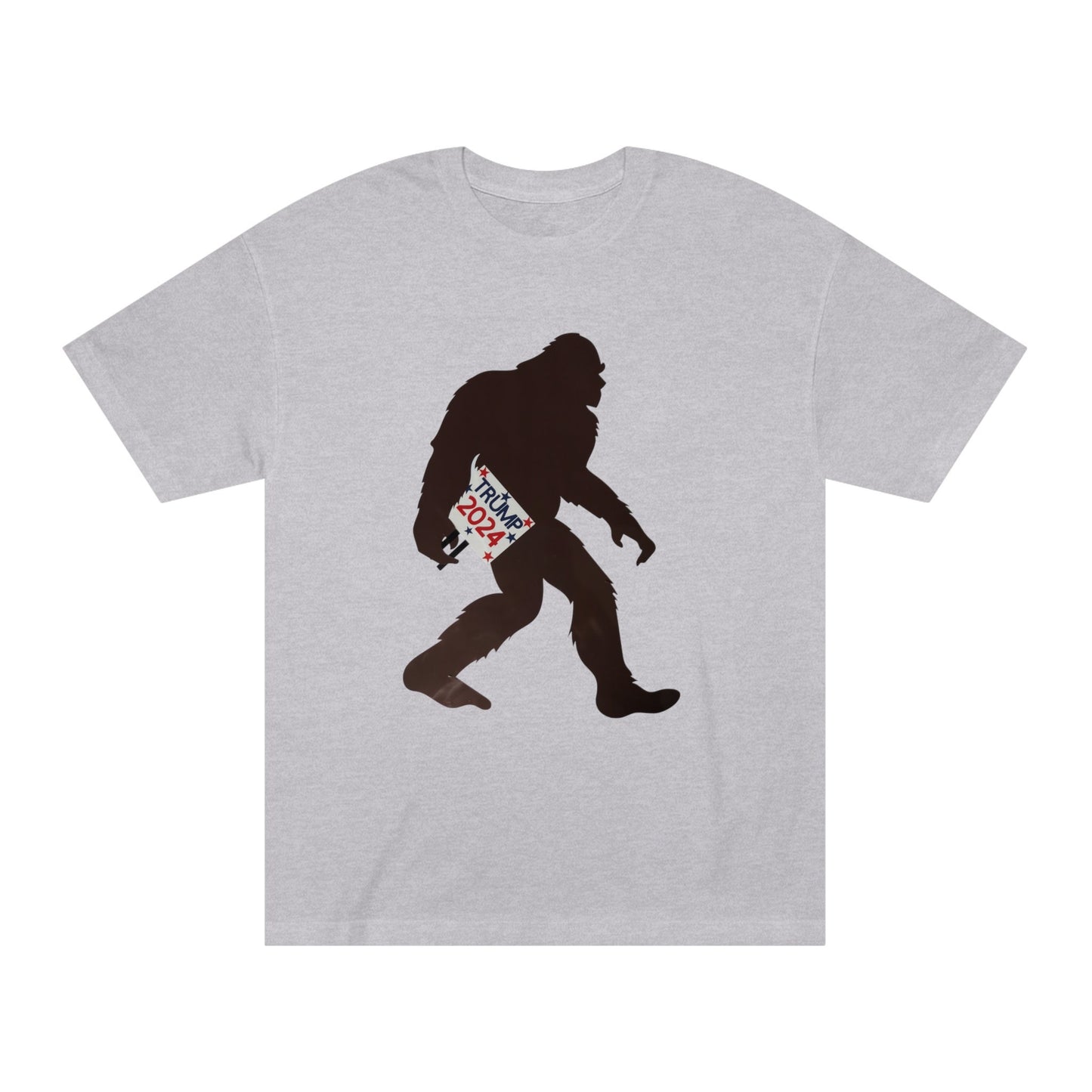Trump Bigfoot T-shirt, trump yard sign, bigfoot stealing trump yard sign, bigfoot trump supporter,
