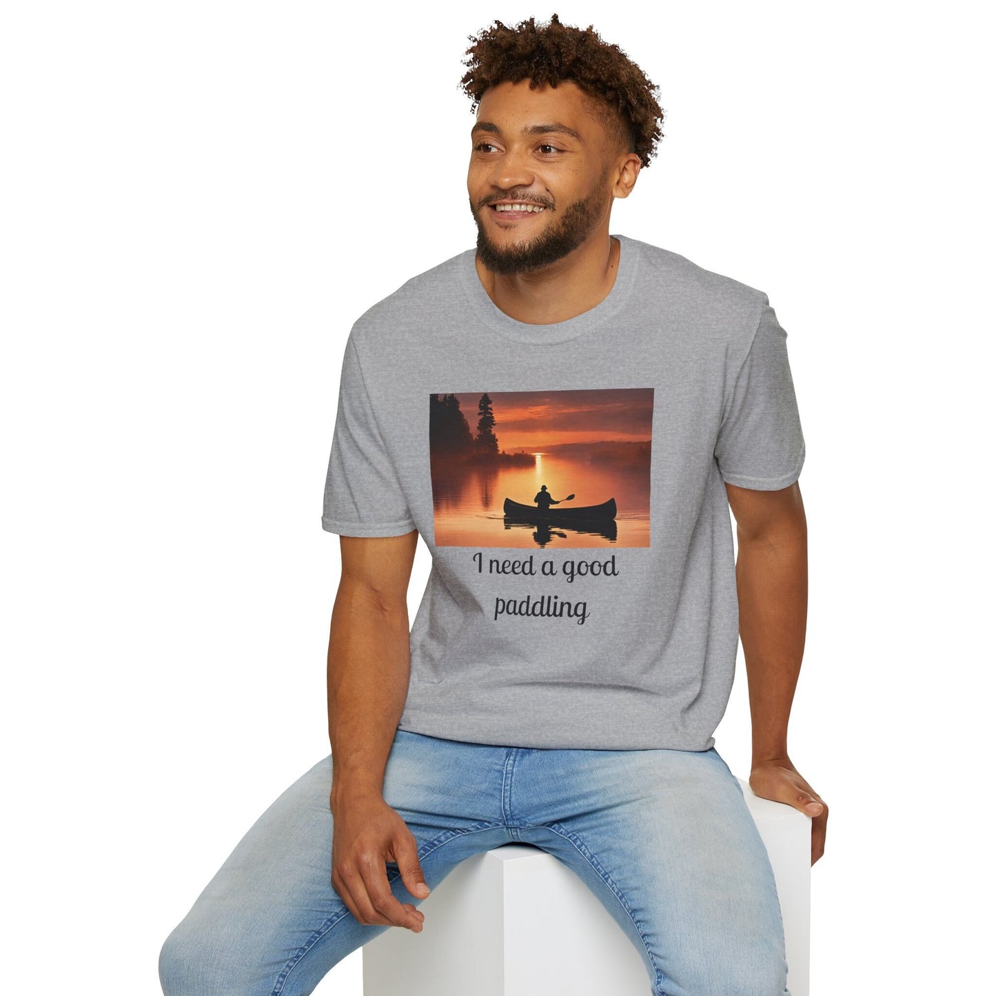 I need a good paddling tee, shirt for canoe enthusiast, gift for kayaker, gift for him, gift for her, Unisex Softstyle T-Shirt