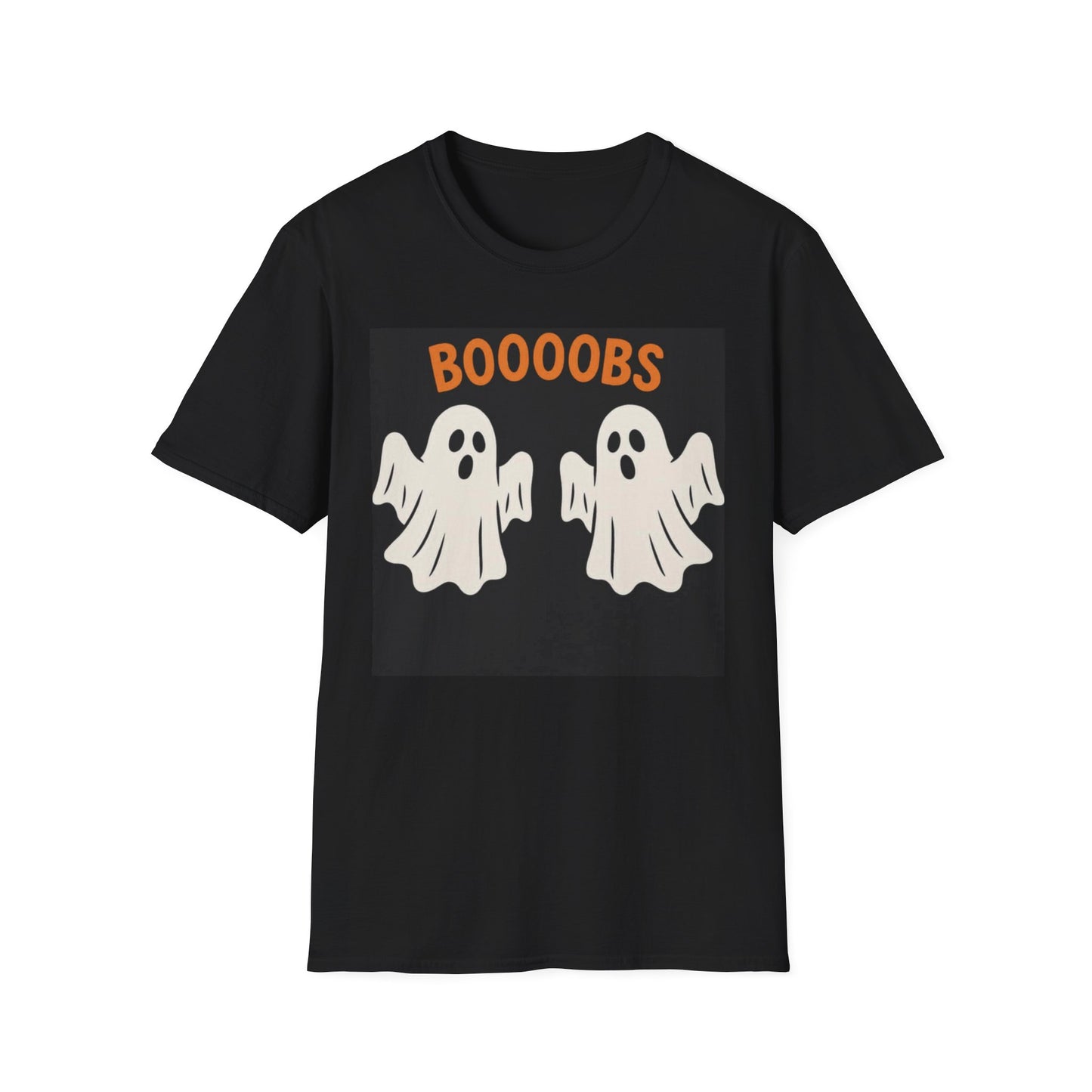 Funny Halloween Ghost Unisex Tee - Boooobs Design, Boobs
