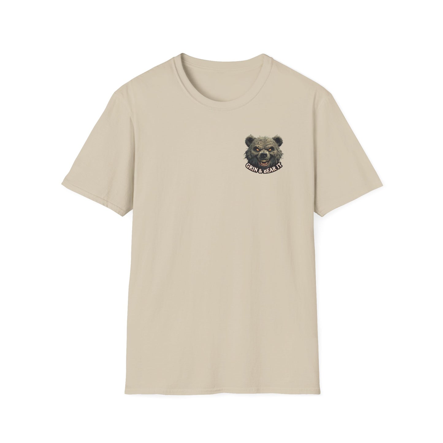 Grin and Bear it Unisex T-Shirt, Ice Cream Cone Design, This Too Shall Pass, Hot Weather Shirt, Funny Graphic Tee