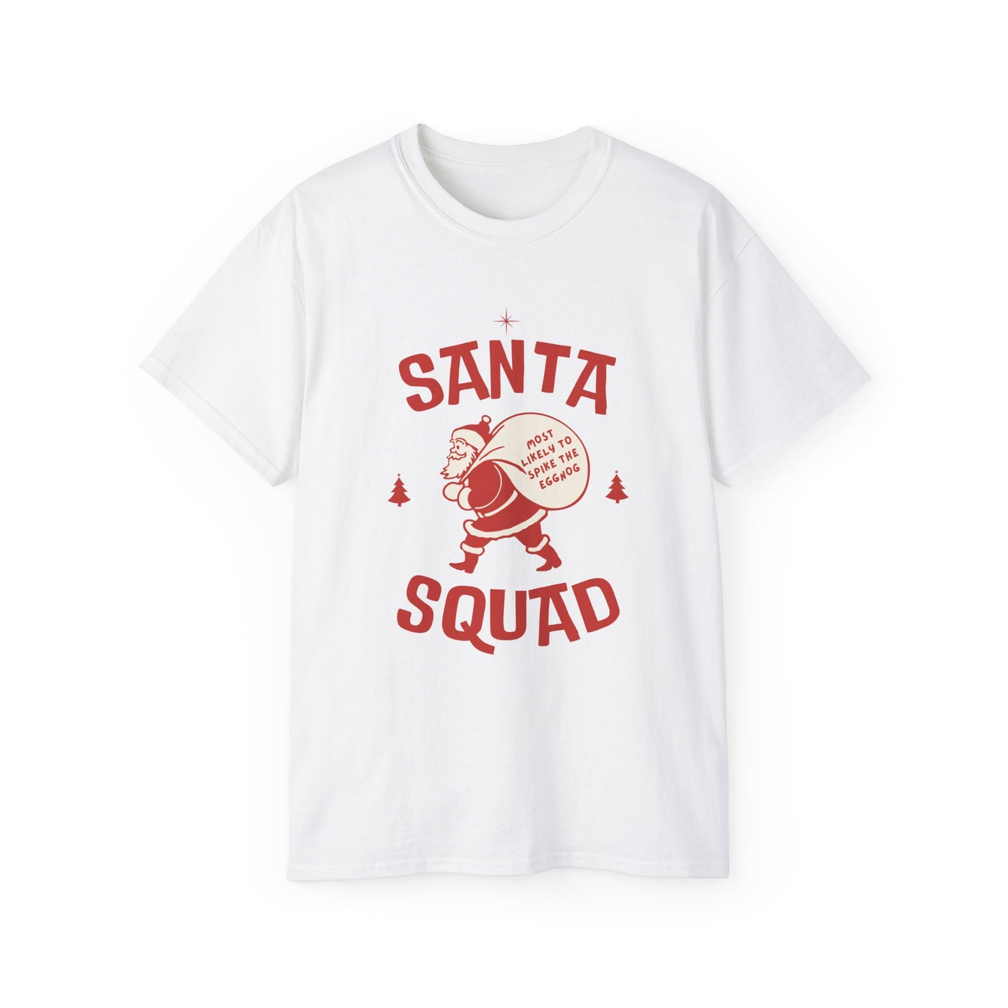 Personalize Retro Santa Squad Tee, Family/Friends/Group holiday shirts