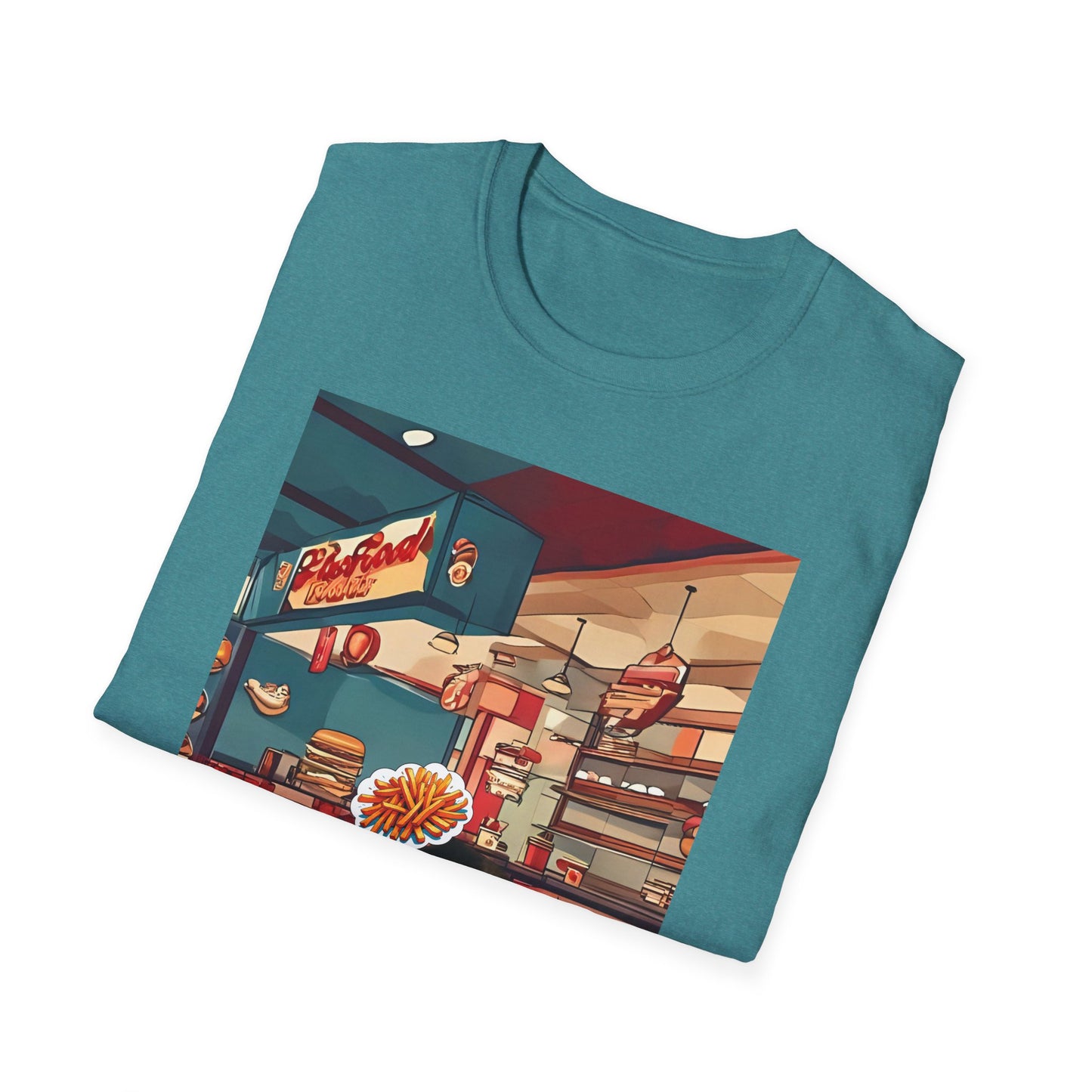 Whimsical Pet Café Unisex T-Shirt, Cute Animal Tee, Gift for Dog Lovers, Fun Casual Wear, Quirky Graphic Shirt, Pet-Themed Apparel