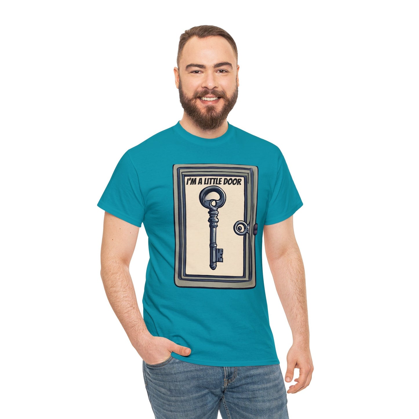 Gift for the Dork in your life,  I'm a little door key, Dork shirt, gift for the nerd, gift, gifted, Unisex Heavy Cotton Tee