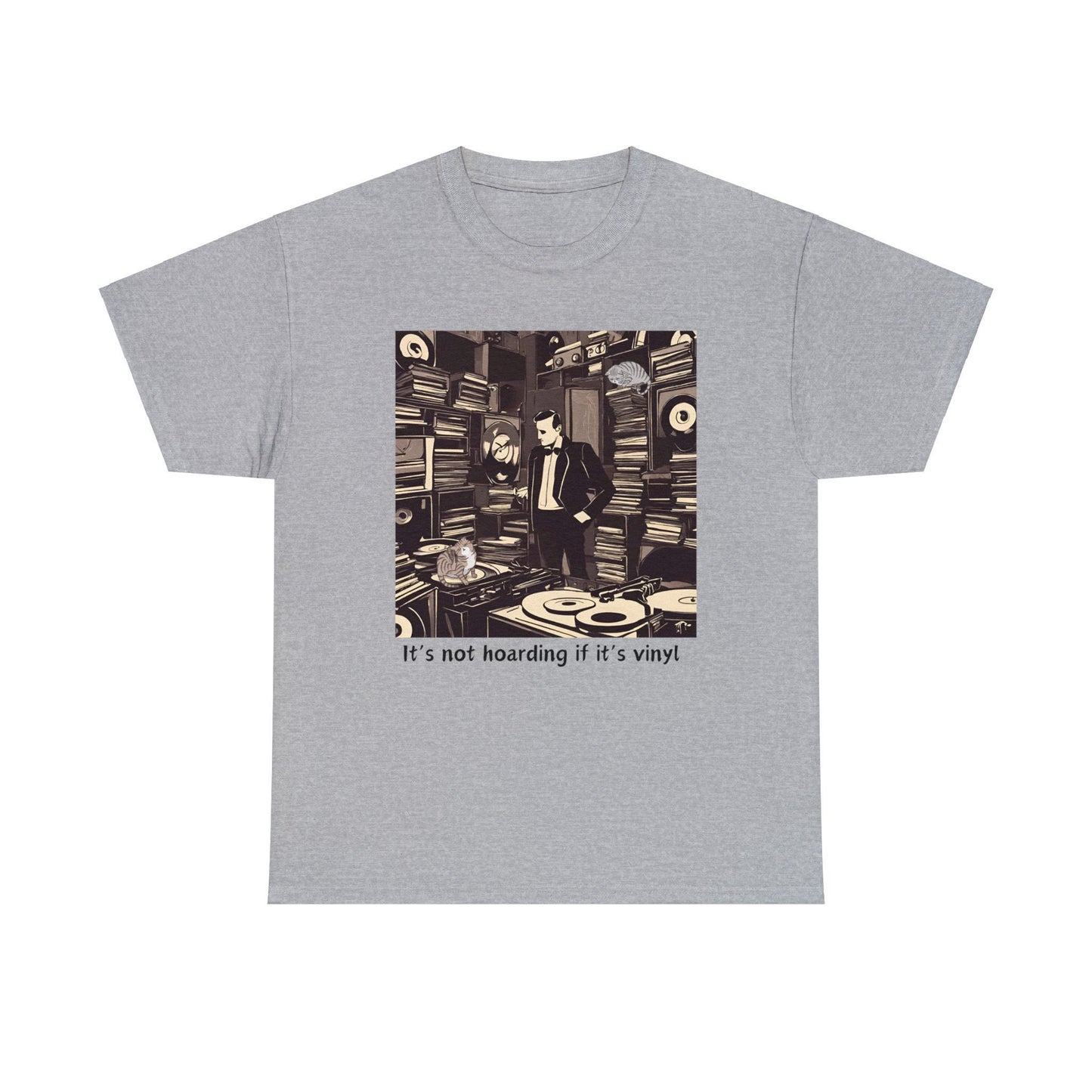 Record collectors shirt, It's not hoarding if it's vinyl, gift for record collector