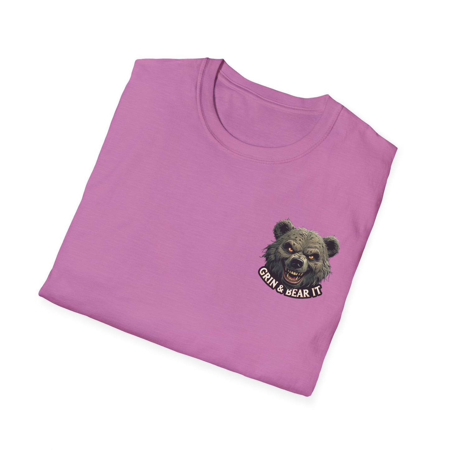 Climate Change Awareness Unisex Softstyle T-Shirt - Grin and Bear it Shirt, Environmental Activist Tee, Save the Planet Top, Nature Lover