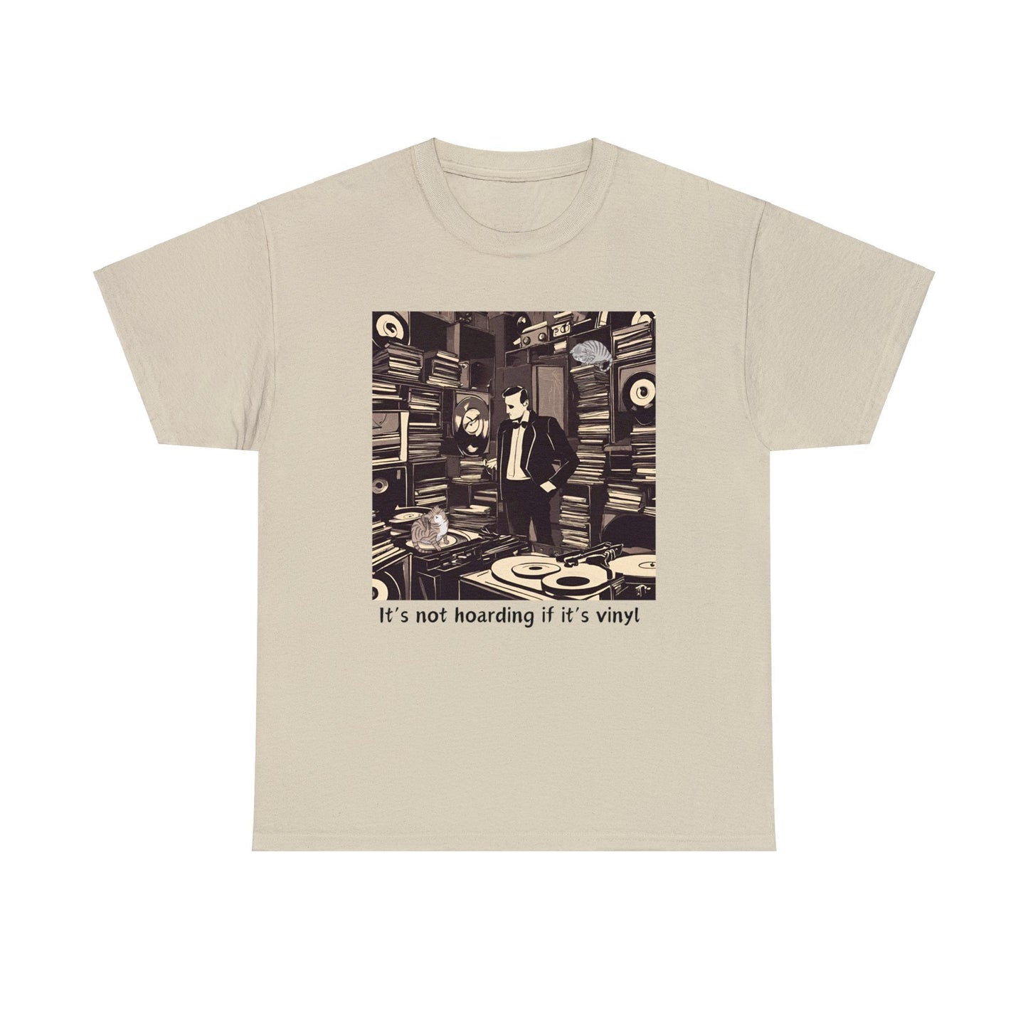 Record collectors shirt, It's not hoarding if it's vinyl, gift for record collector