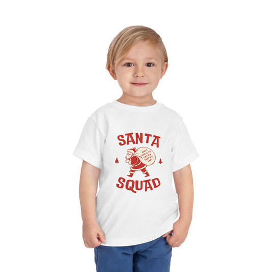 Santa Squad Toddler Short Sleeve Tee