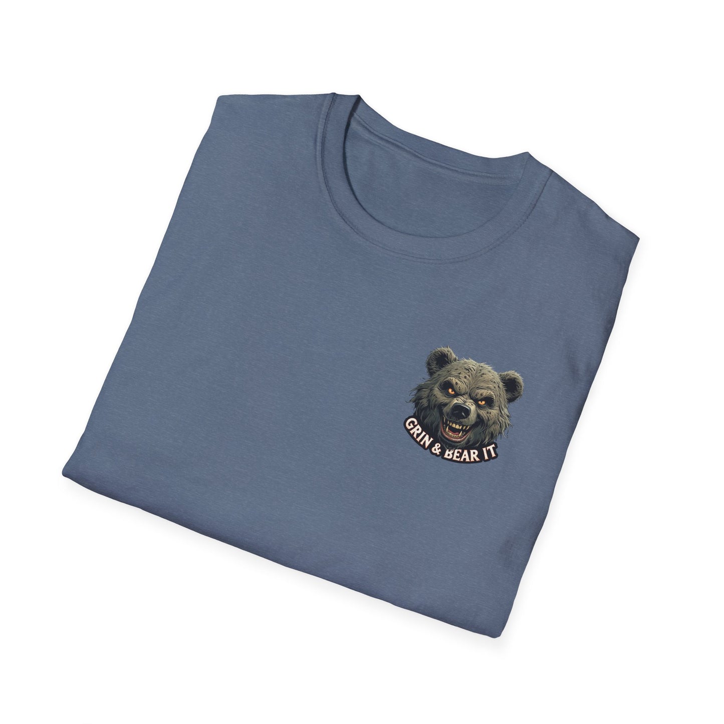 Grin and Bear it Unisex T-Shirt, Ice Cream Cone Design, This Too Shall Pass, Hot Weather Shirt, Funny Graphic Tee