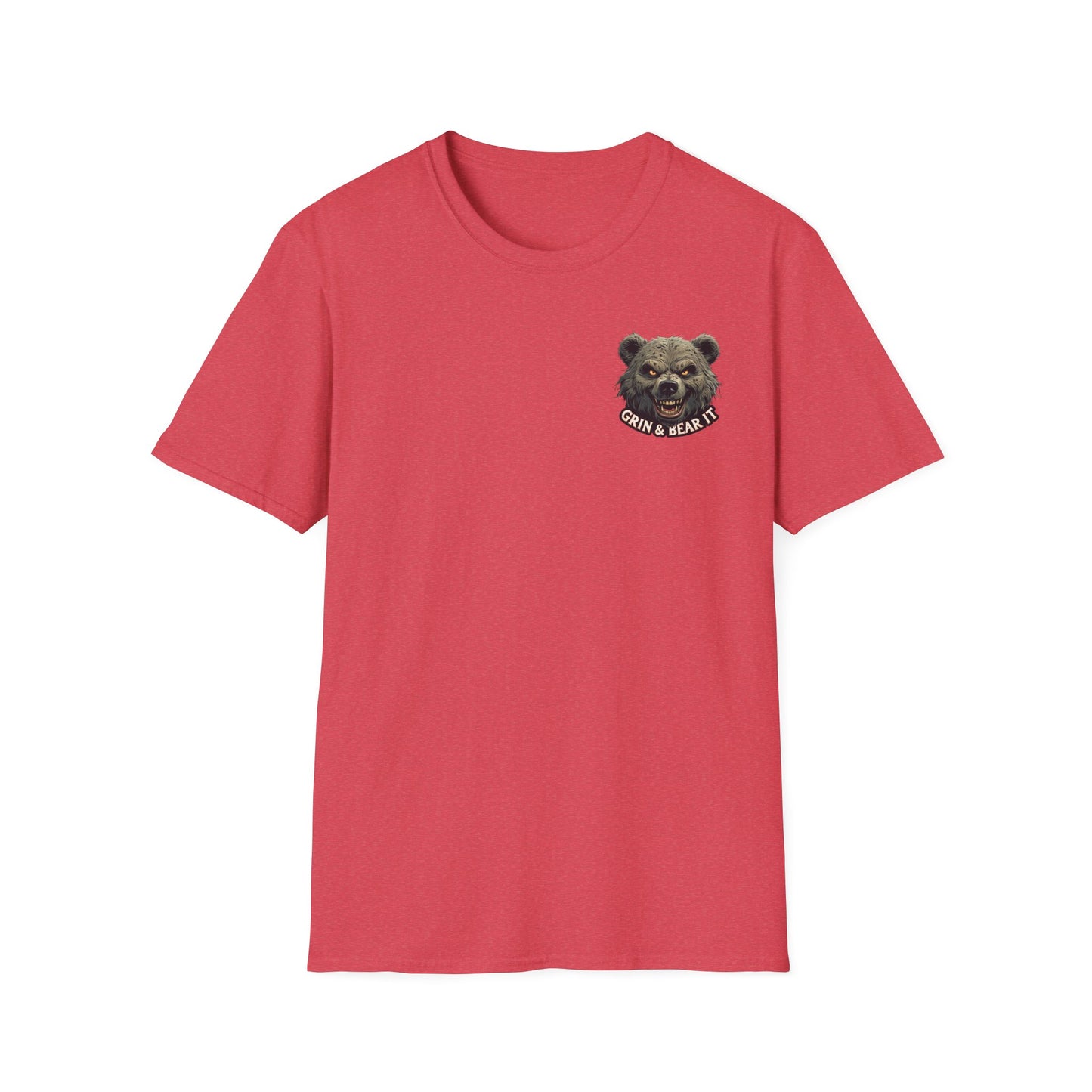 Climate Change Awareness Unisex Softstyle T-Shirt - Grin and Bear it Shirt, Environmental Activist Tee, Save the Planet Top, Nature Lover
