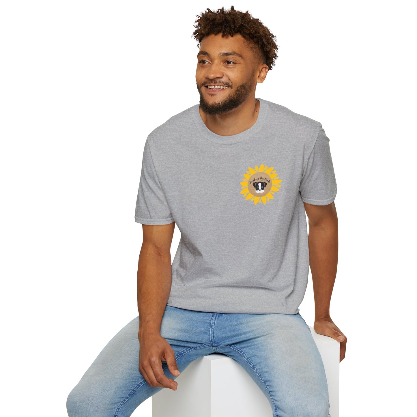 Sunflower Paw Print Good Vibes Unisex T-Shirt