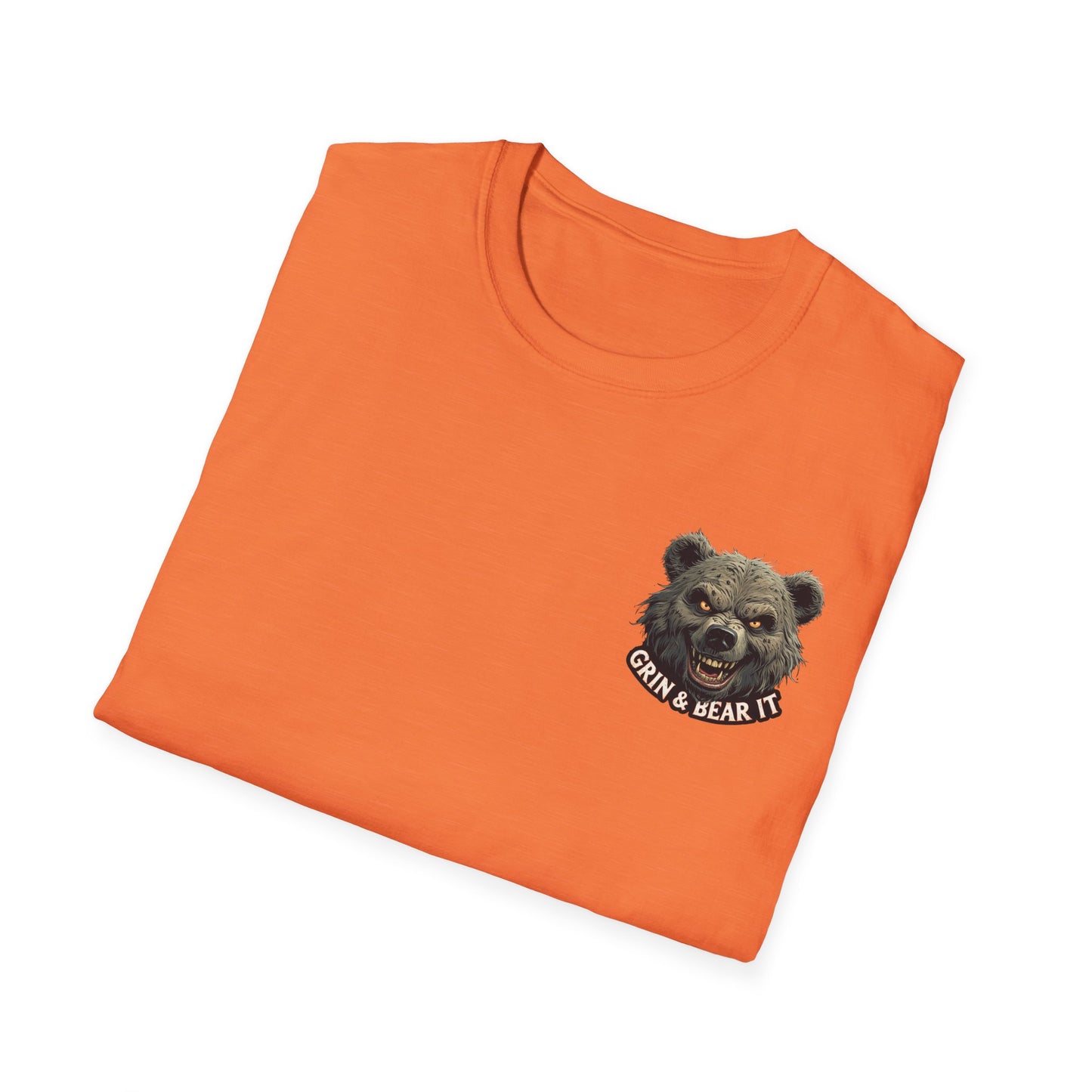 Climate Change Awareness Unisex Softstyle T-Shirt - Grin and Bear it Shirt, Environmental Activist Tee, Save the Planet Top, Nature Lover