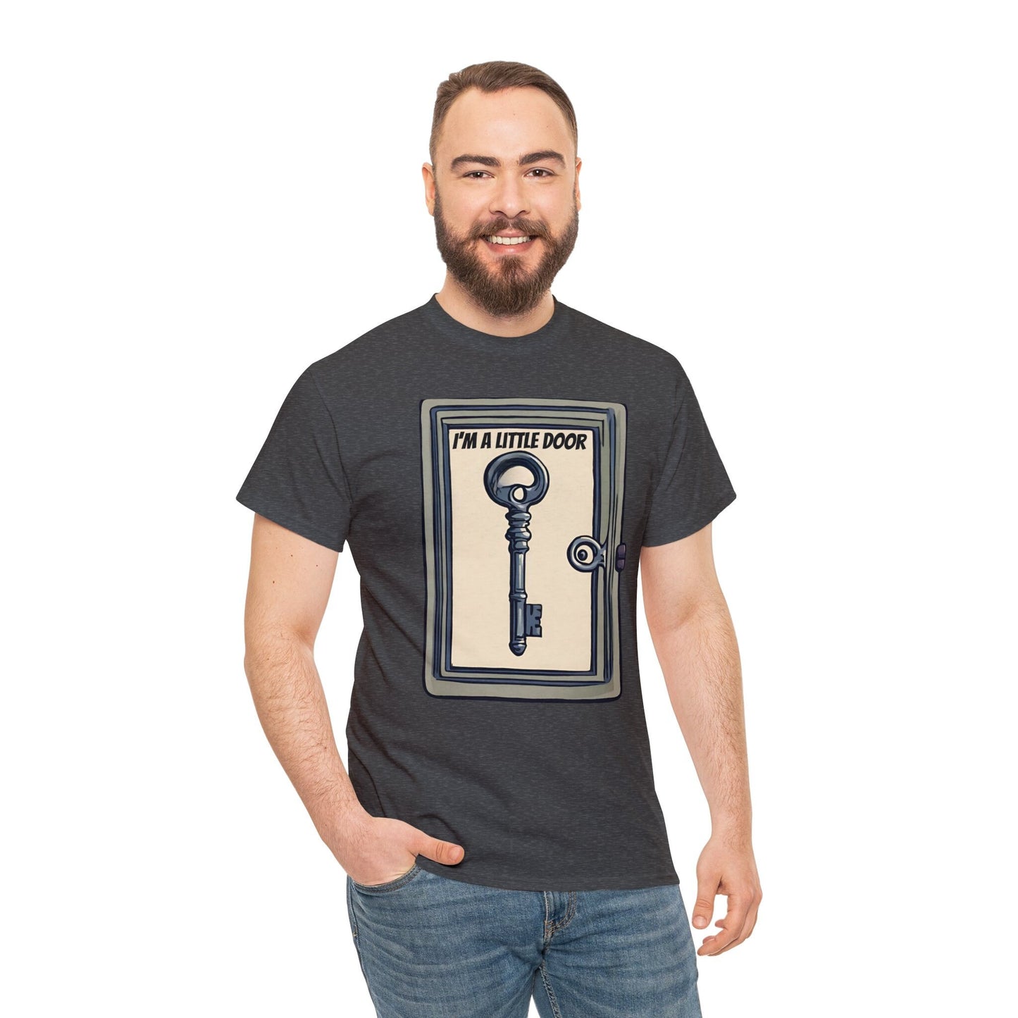 Gift for the Dork in your life,  I'm a little door key, Dork shirt, gift for the nerd, gift, gifted, Unisex Heavy Cotton Tee
