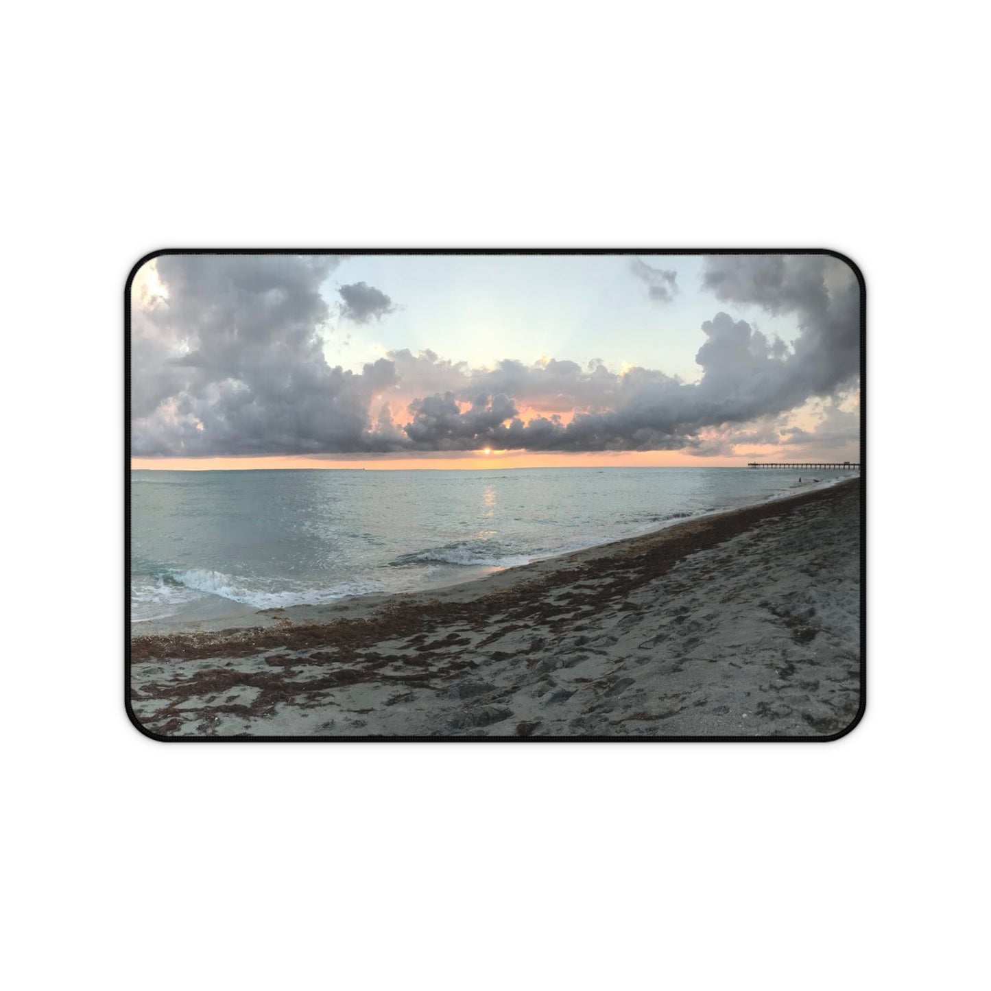 Coastal Sunset Desk Mat - Beach Vibes for Home Office, Coastal Decor, Gift for Ocean Lovers, Work Station Accessories