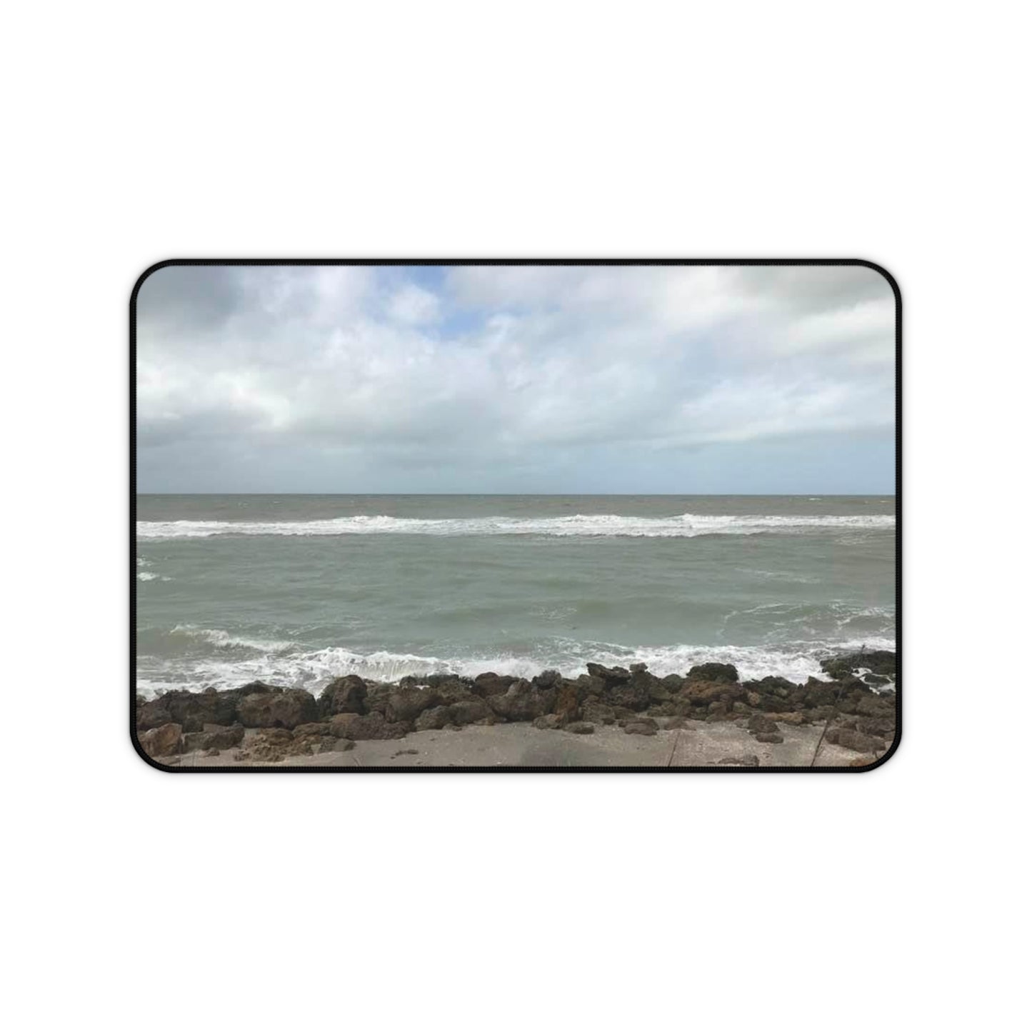 Ocean View Desk Mat - Coastal Work Space Decor, Beach Office Accessories, Nautical Gift, Home Office Essentials, Desk Protector