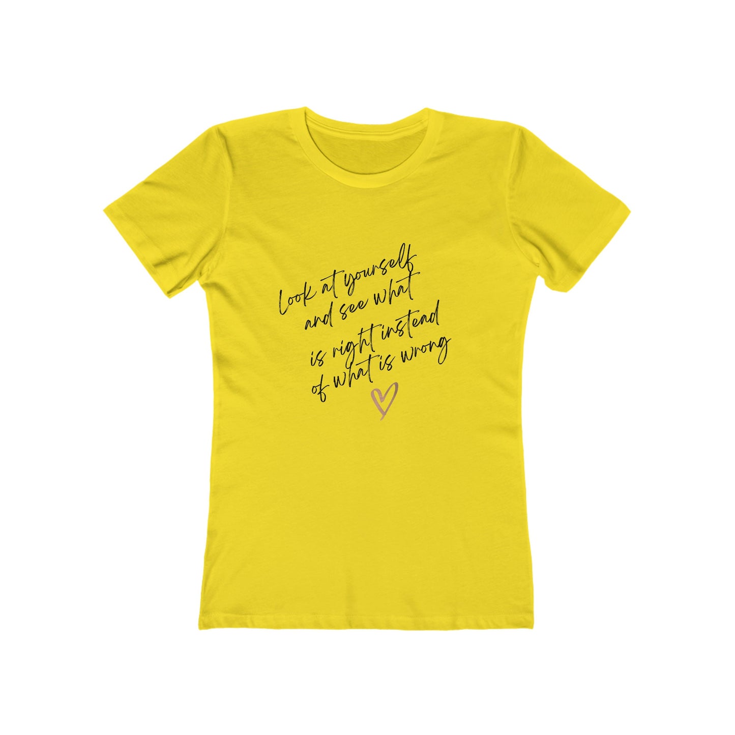 Self Esteem Women's The Boyfriend Tee, You are beautiful,  Look at yourself,  Body image, gift for her, Self love