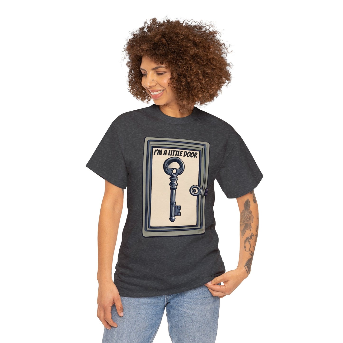 Gift for the Dork in your life,  I'm a little door key, Dork shirt, gift for the nerd, gift, gifted, Unisex Heavy Cotton Tee