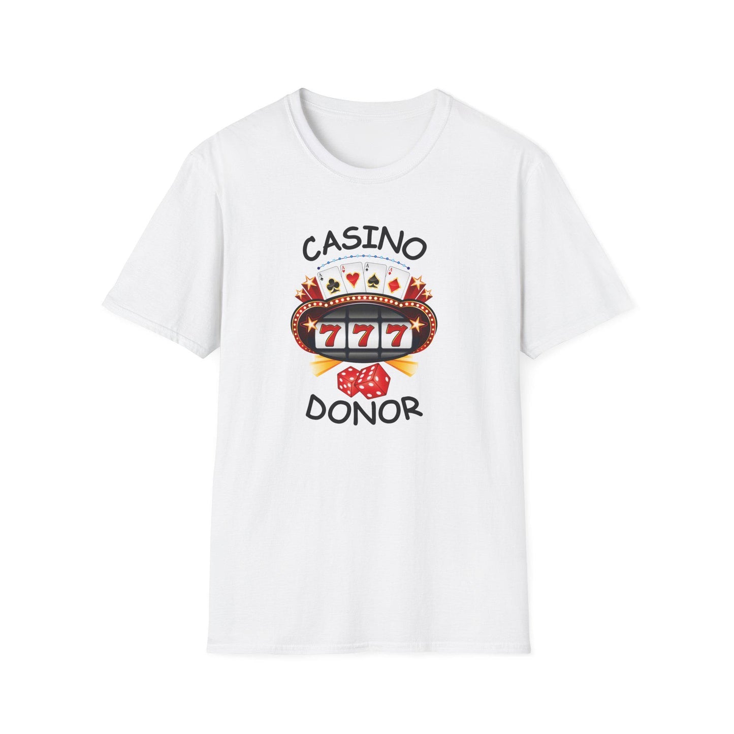 Gambling Theme Unisex T-Shirt, Casino Lover Tee, Poker Player Gift, Funny Loser Shirt, Softstyle Tee