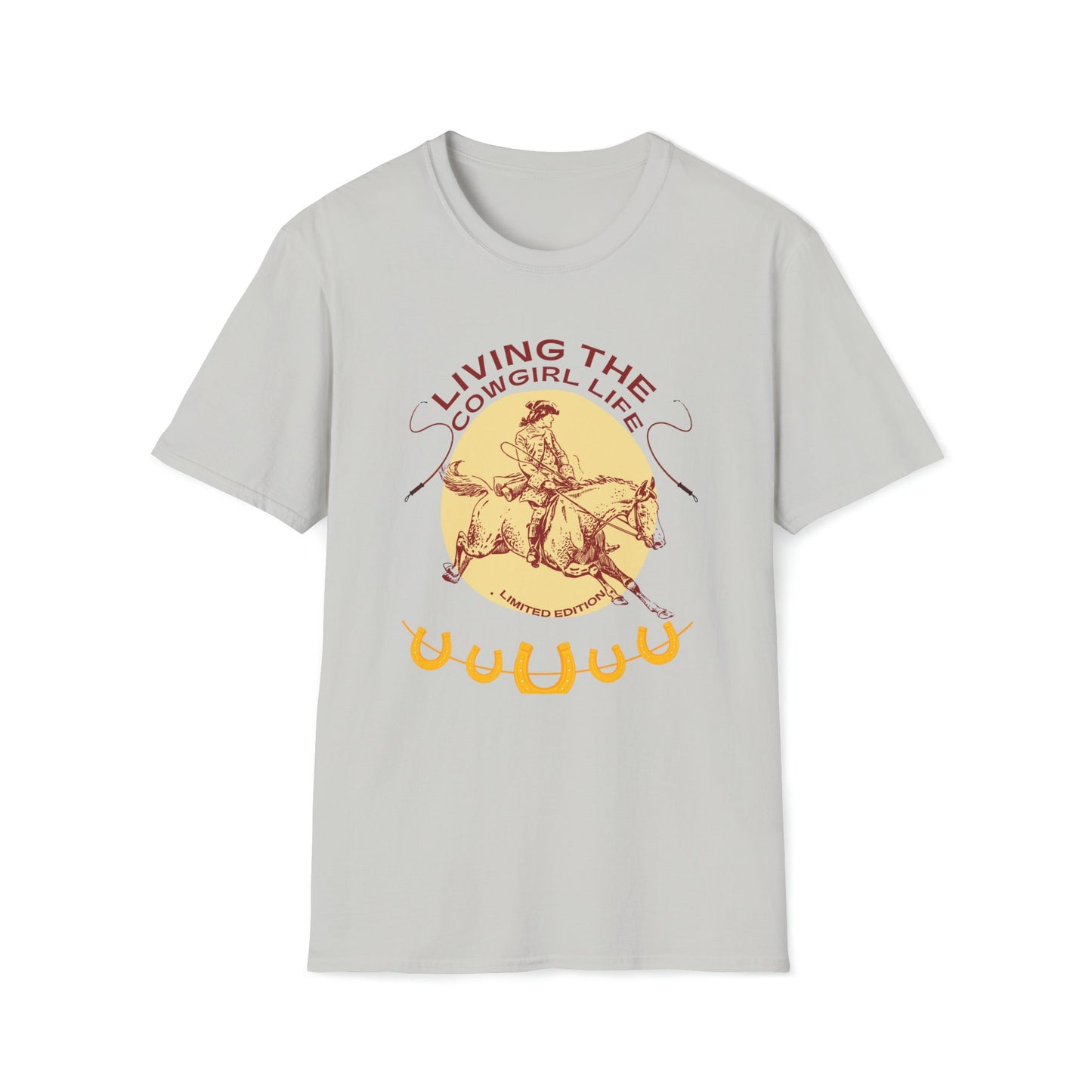 Unisex Softstyle T-Shirt, Cowgirl Life, Living the Cowgirl life, Cowgirl