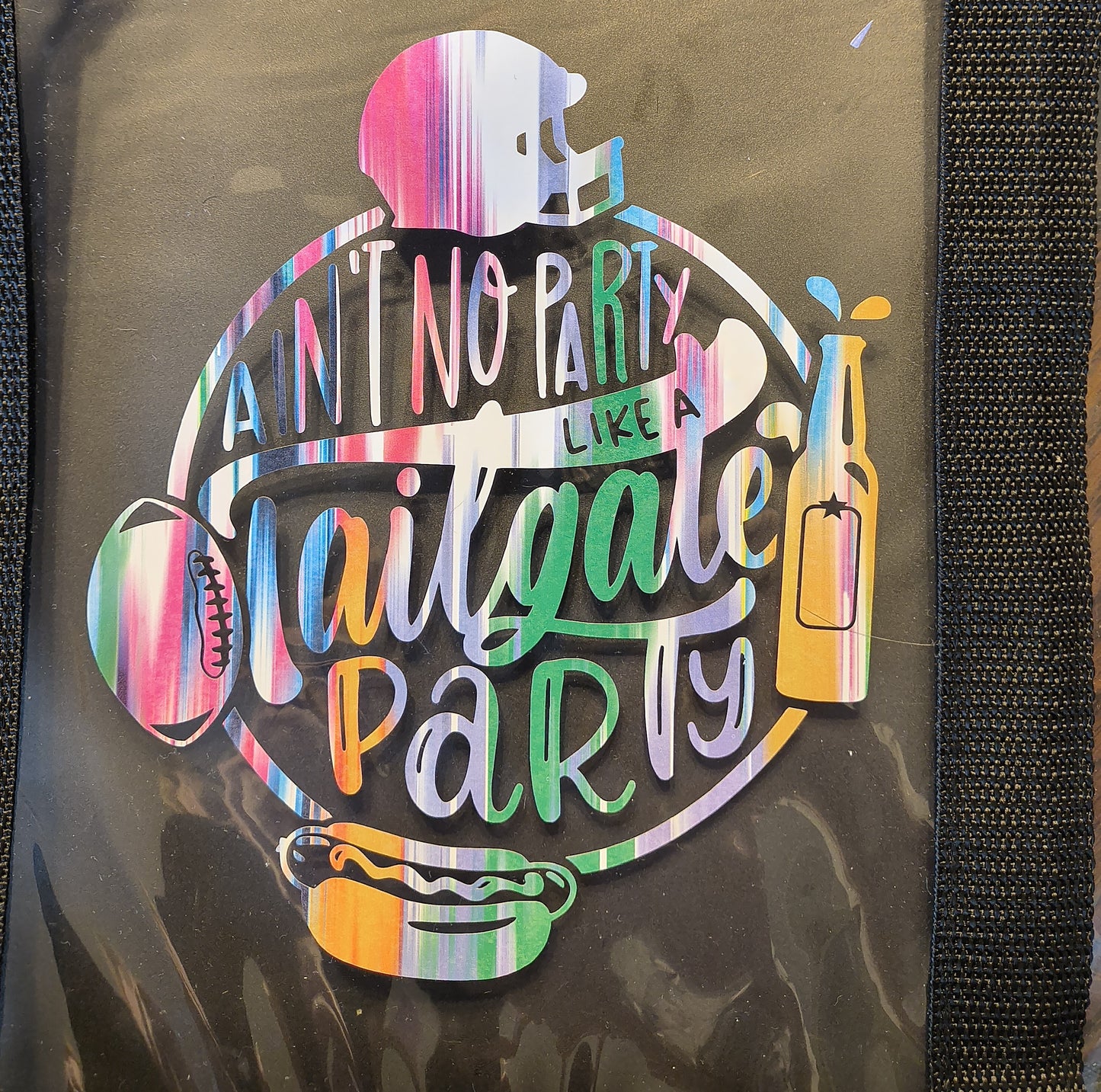 Clear game day bag Multi-color, Rainbow colored