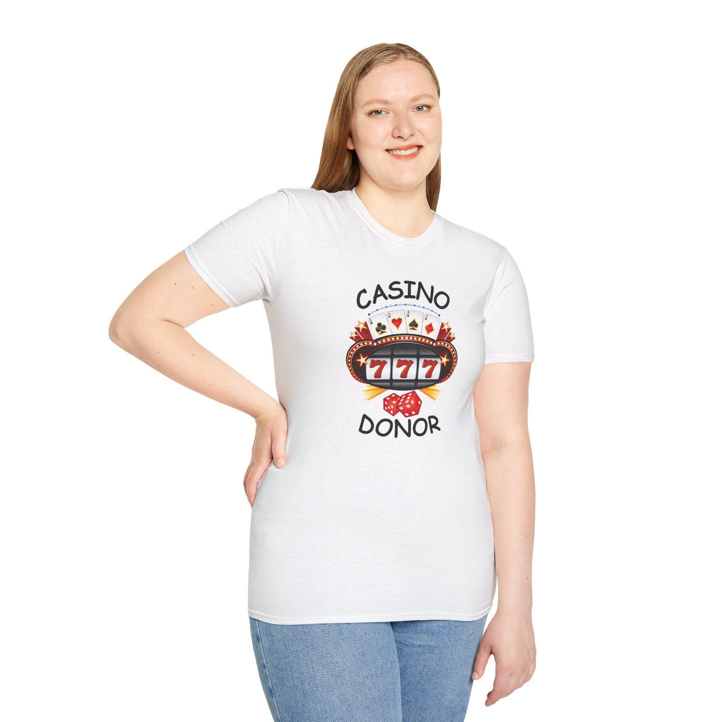 Gambling Theme Unisex T-Shirt, Casino Lover Tee, Poker Player Gift, Funny Loser Shirt, Softstyle Tee