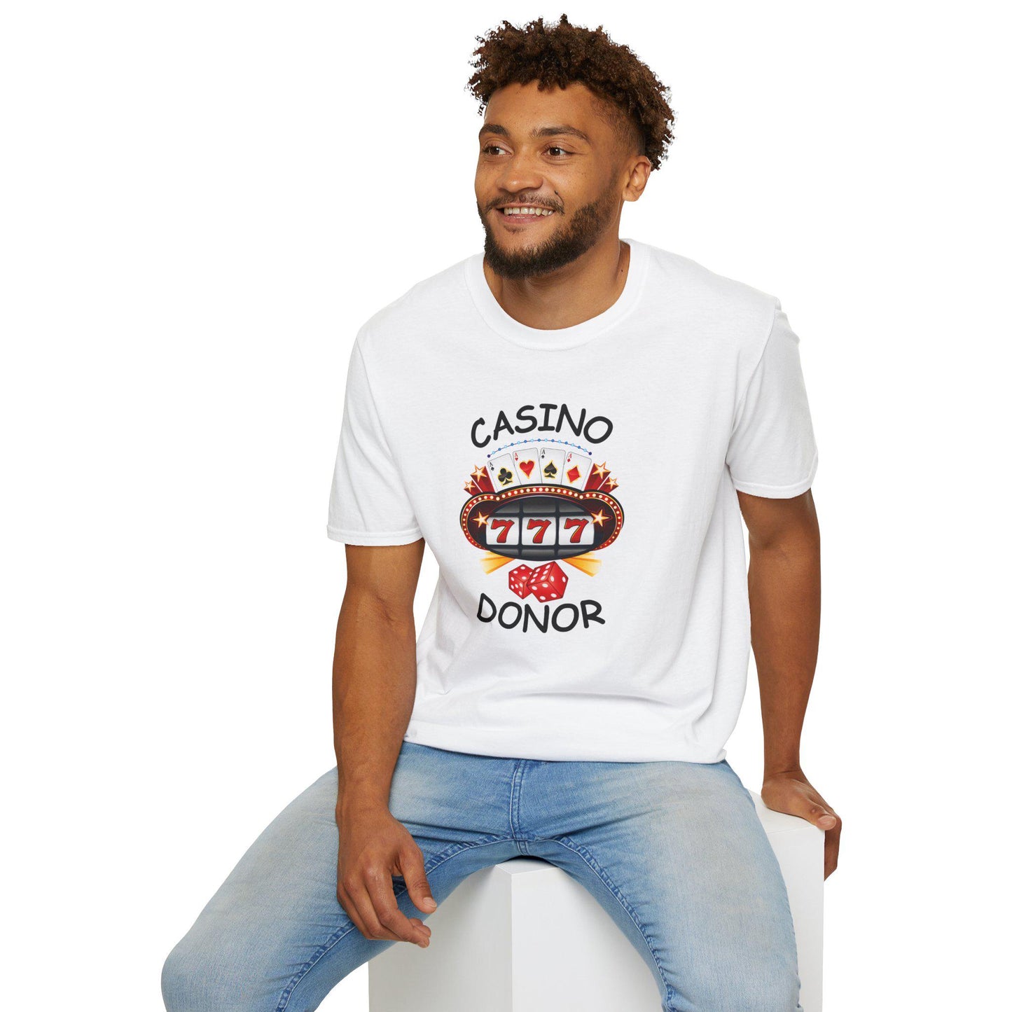 Gambling Theme Unisex T-Shirt, Casino Lover Tee, Poker Player Gift, Funny Loser Shirt, Softstyle Tee