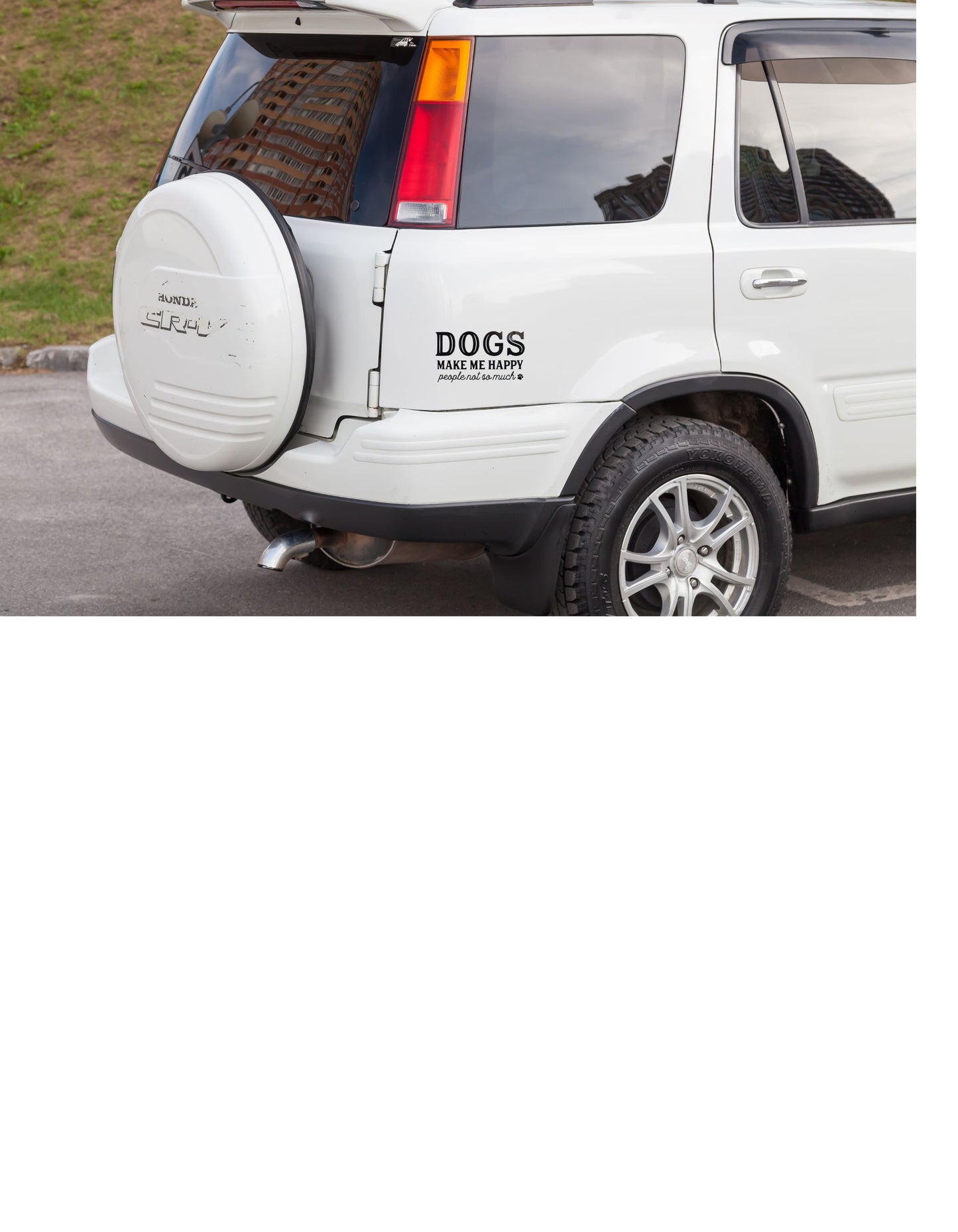 Decal Dogs make me happy, people not so much