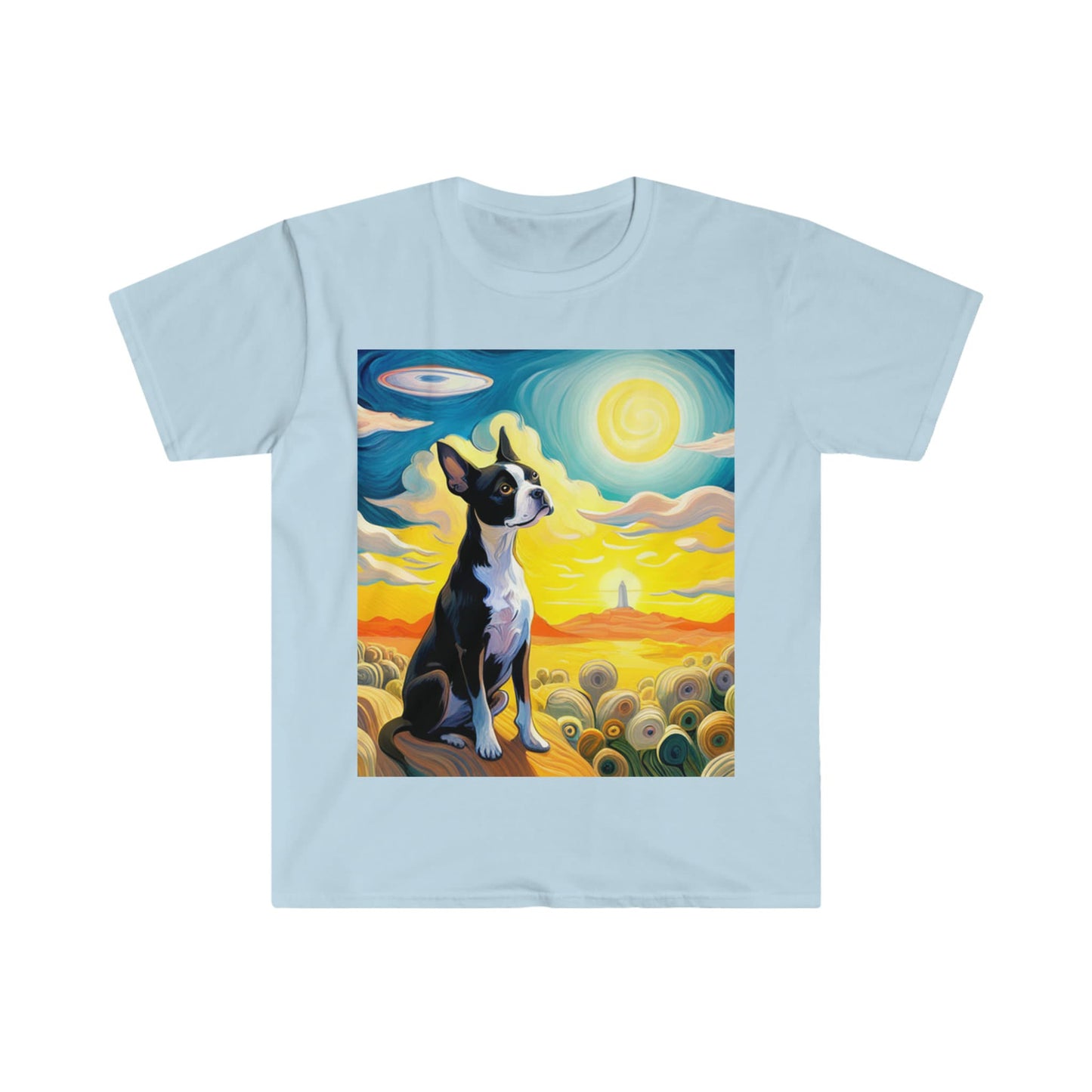 Boston terrier ufo sightingT-Shirt, boston terrier IA created UFO sighting, boston terrier ufo lovers shirt, boston terrier lover shirt