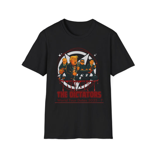 Satirical Political Band Unisex T-Shirt, The Dictators Enemies Tee, Authoritarian Leaders Shirt, Political Humor Top, Softstyle Tee