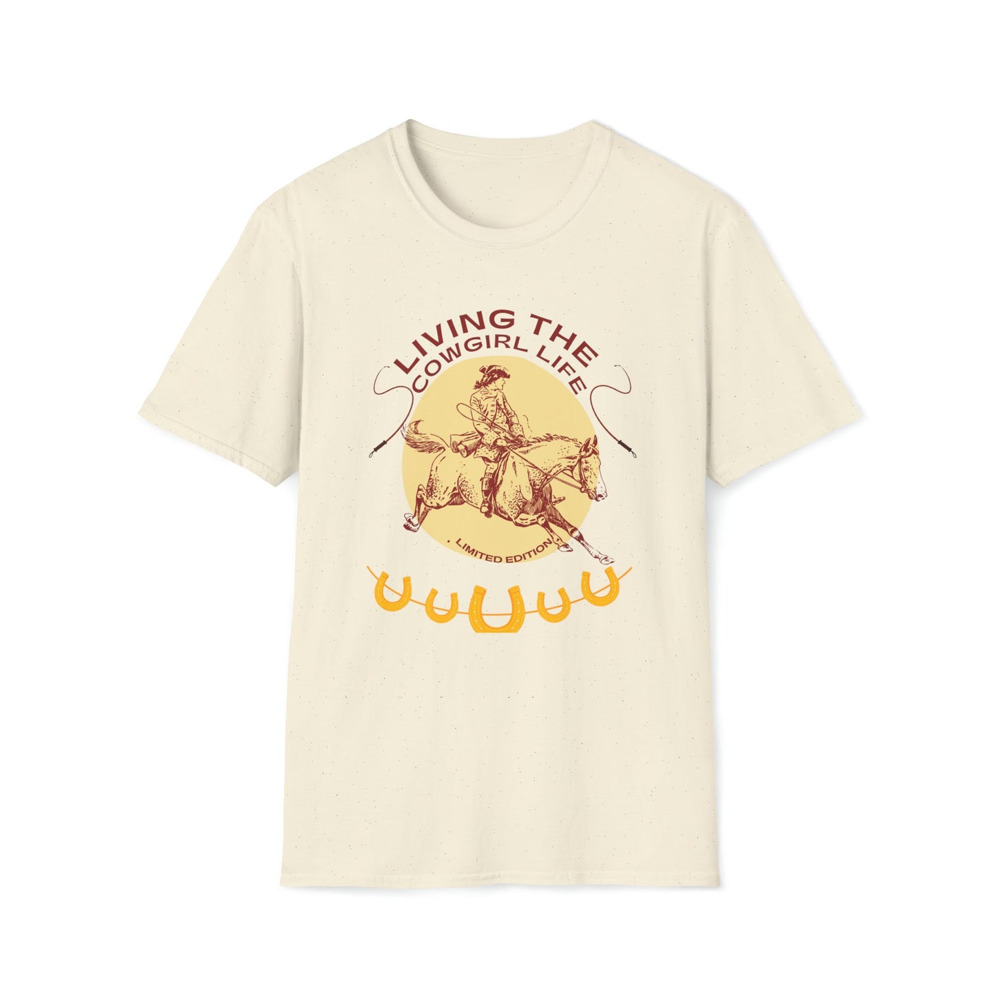 Unisex Softstyle T-Shirt, Cowgirl Life, Living the Cowgirl life, Cowgirl