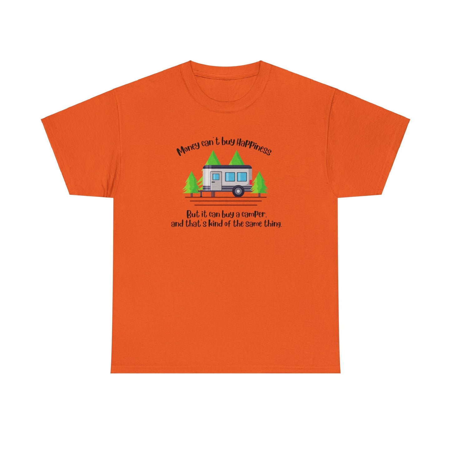 Happy Camper tee, money can't buy happiness but it can buy a camper,  camper life, gift for campers, #camping life