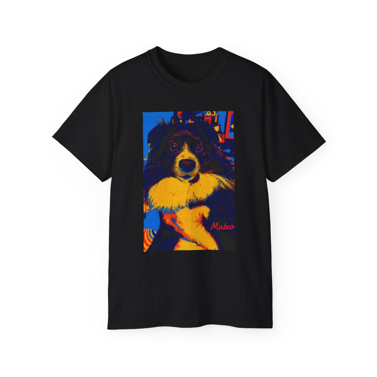 Personalized Pop Art Pet Portrait T-Shirt